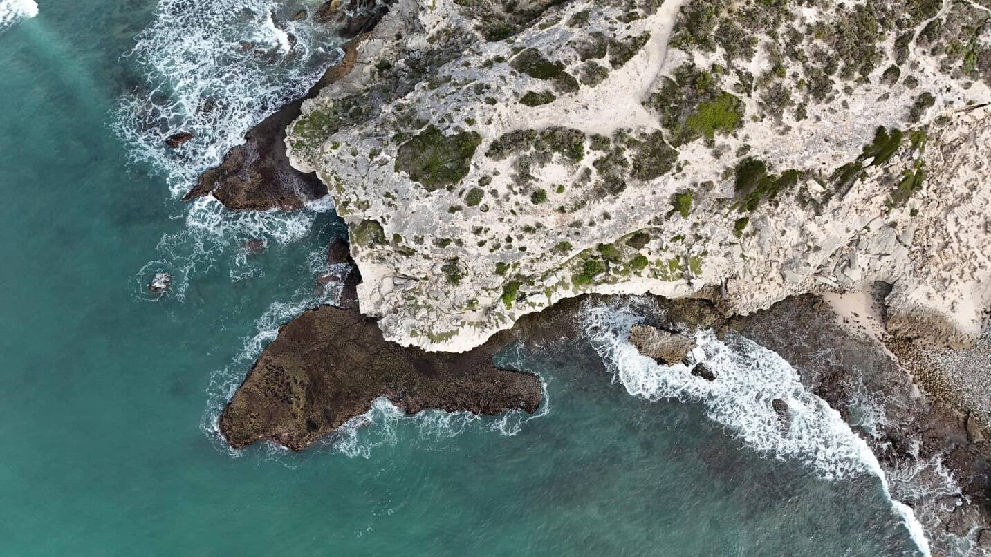 The coastline at Cape Agulhas, image taken by the 'Captivated Traveler'.